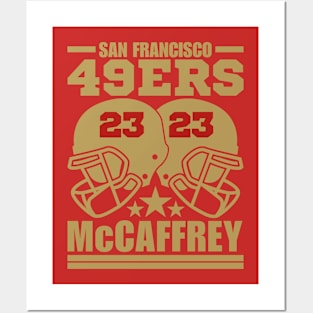 San Francisco 49ERS McCaffrey 23 American Football Retro Posters and Art